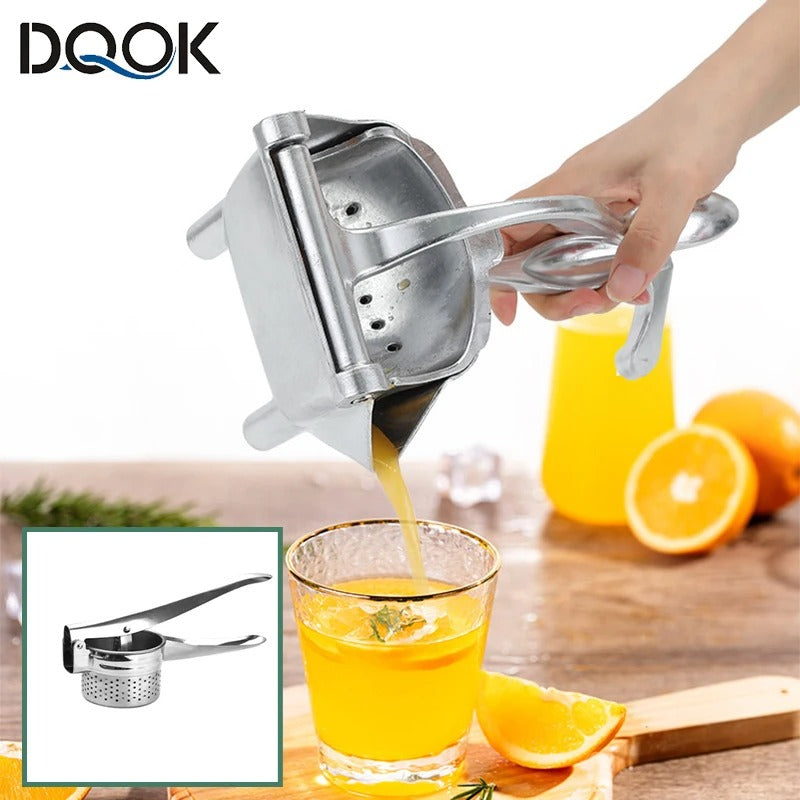 Manual Citrus & Fruit Juicer – Hand Press for Oranges, Lemons, and More | Also Works as Potato Masher & Ricer