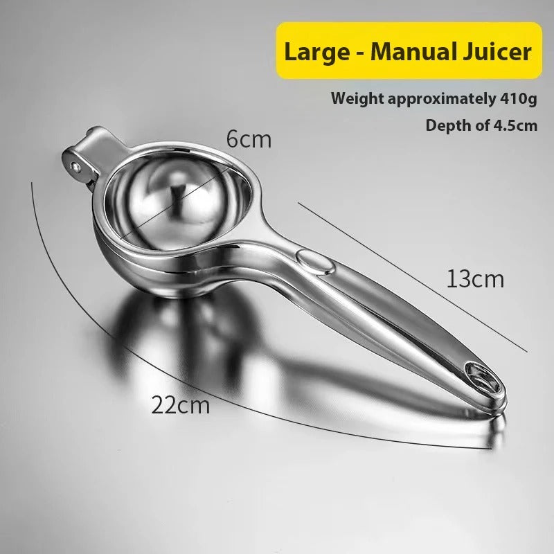 Stainless Steel Manual Citrus Juicer – Hand Press for Lemons, Oranges & Fruits | Durable Kitchen Tool