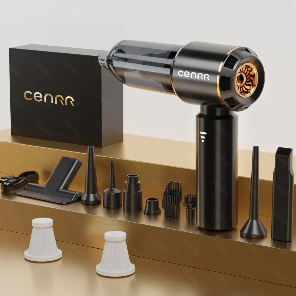 CENRR Mini Cordless Car Vacuum — Powerful Handheld Suction for Fast
