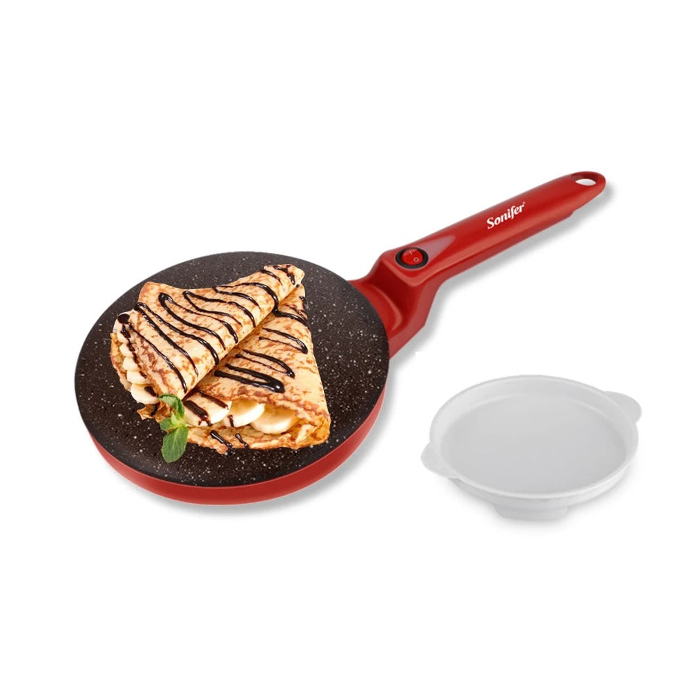 Sonifer Electric Crepe Maker 600W with Non-Stick Plate – Black