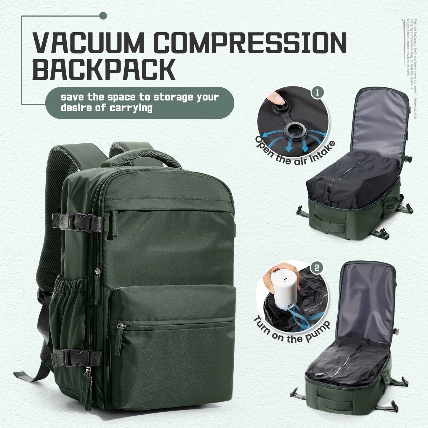 Vacuum Travel Backpack