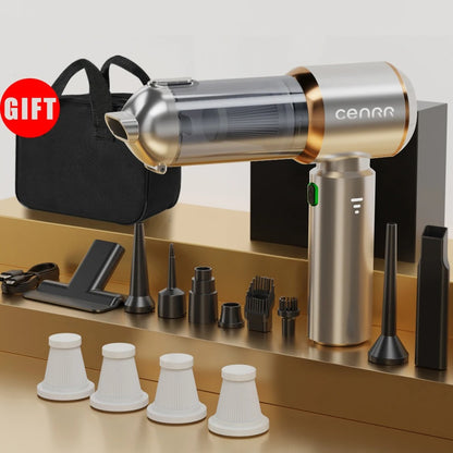 CENRR Mini Cordless Car Vacuum — Powerful Handheld Suction for Fast