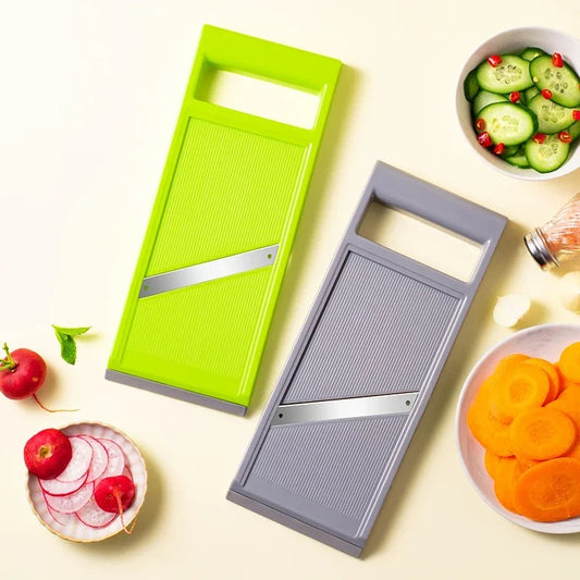 Multifunctional Vegetable Cutter & Mandoline Slicer – Stainless Steel Blade, Potato Peeler & Cheese Grater Kitchen Tool