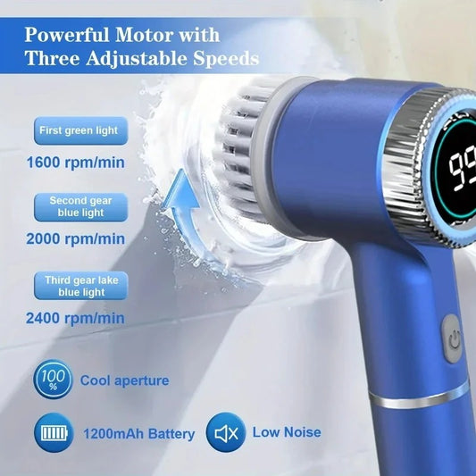 Electric Spin Scrubber – Cordless Rechargeable Cleaning Brush
