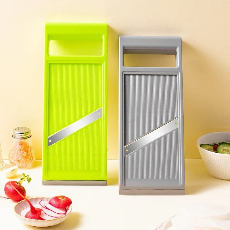 Multifunctional Vegetable Cutter & Mandoline Slicer – Stainless Steel Blade, Potato Peeler & Cheese Grater Kitchen Tool