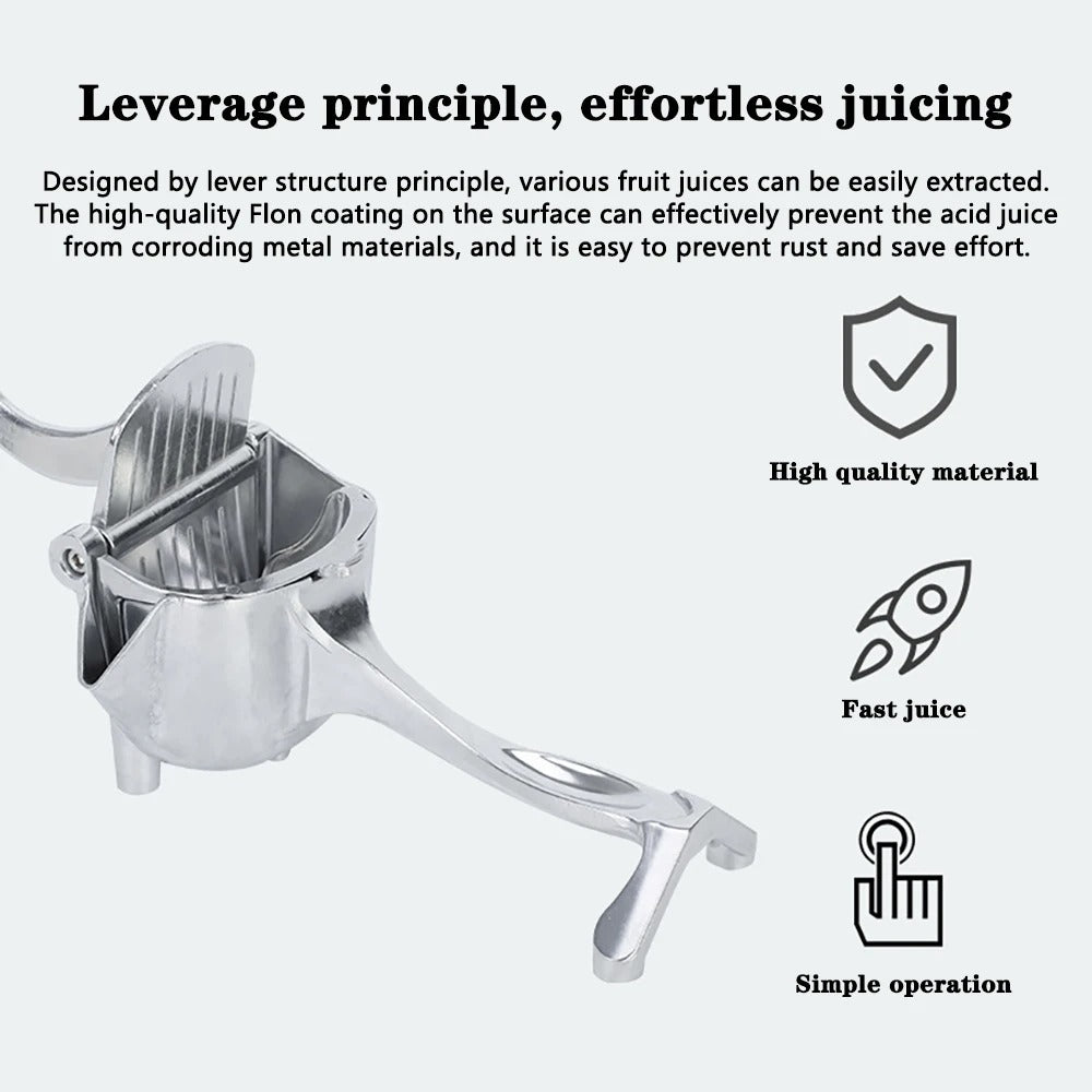 Manual Citrus & Fruit Juicer – Hand Press for Oranges, Lemons, and More | Also Works as Potato Masher & Ricer