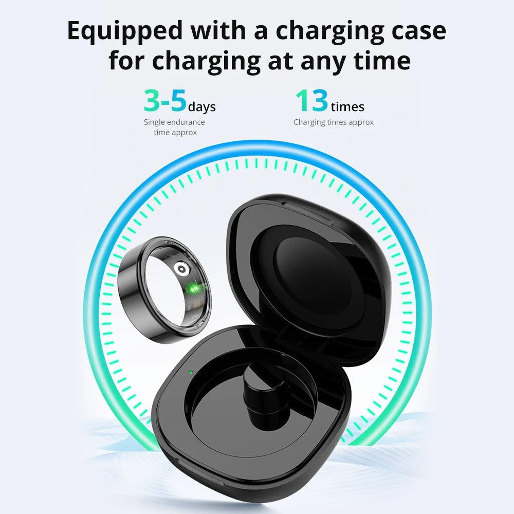COLMI R02 Smart Ring (2024) – 39-Day Battery, Health Monitoring, 5ATM Waterproof + Charging Case