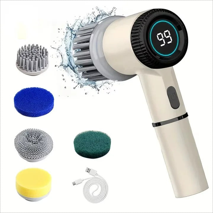 Electric Spin Scrubber – Cordless Rechargeable Cleaning Brush