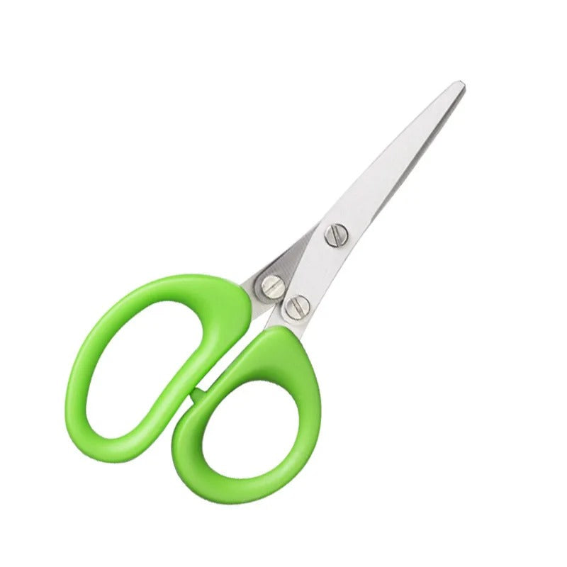 5-Layer Multi-Functional Kitchen Scissors – Stainless Steel Herb & Vegetable Cutter for Fast, Even Chopping